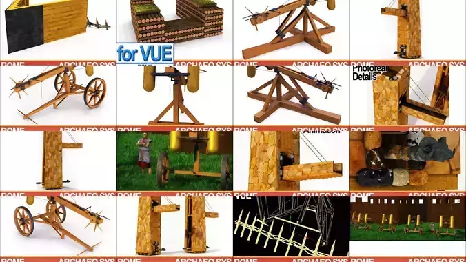 Ancient Rome Siege Machines Collection 