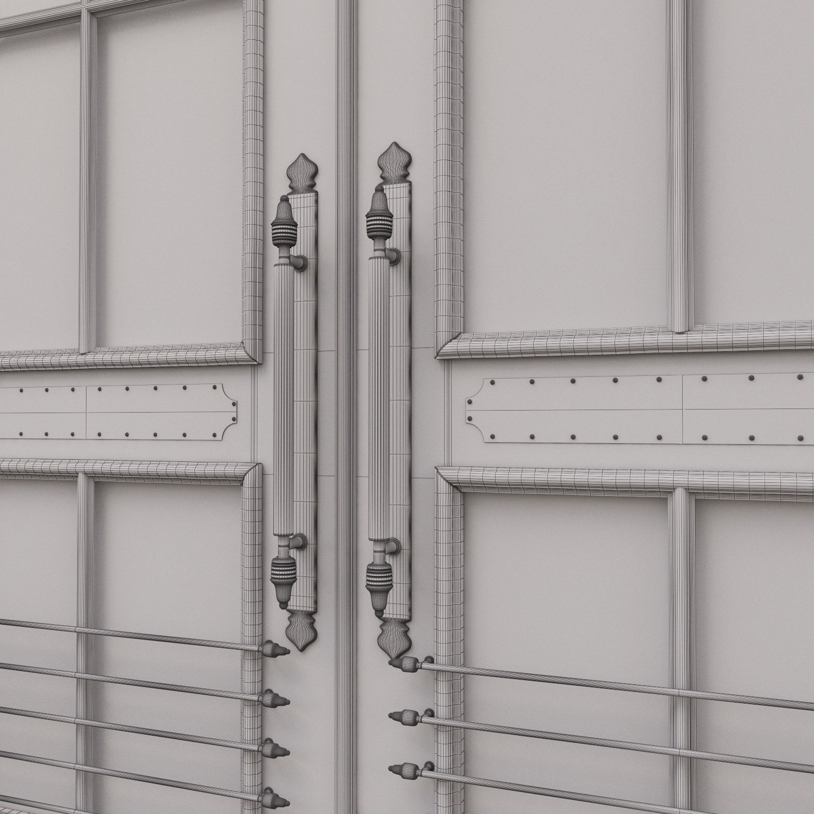  Entrance classic door 08 3D model_13