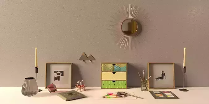 Decorative Set desk - home decor