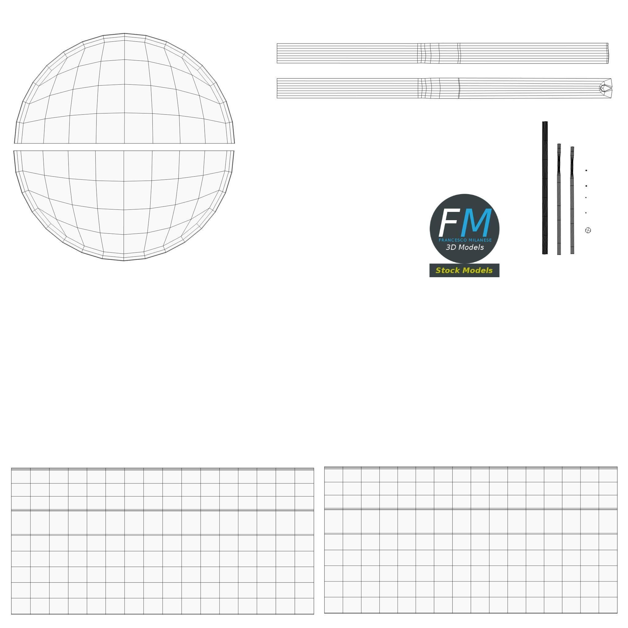 Banker lamp 3D model_13