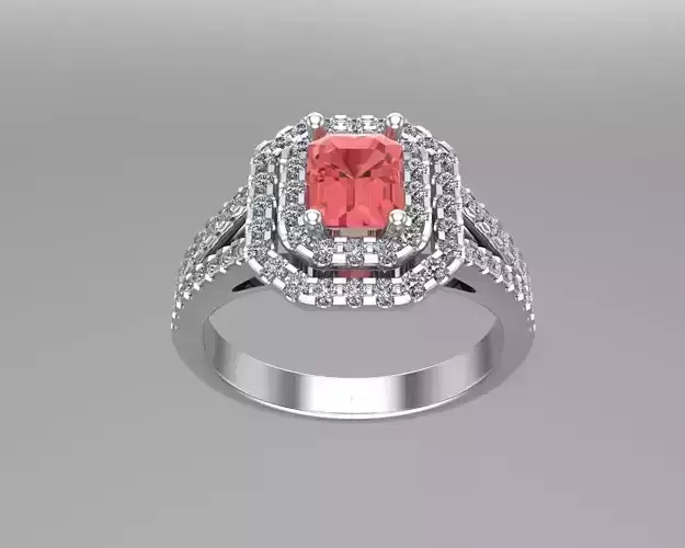 Emerald diamond golden rings NN129