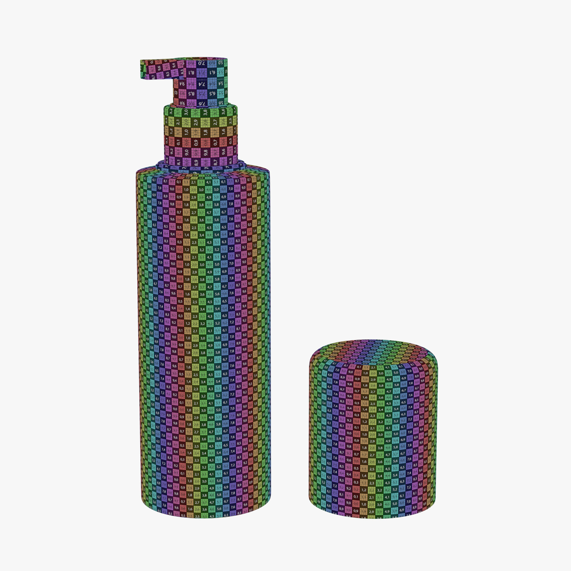 Cosmetics container 20 3D model_3