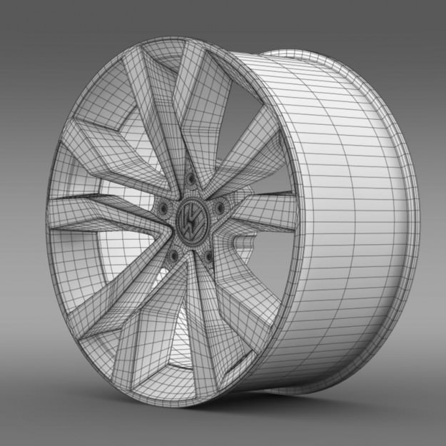 VW Beetle TDI 2012 rim 3D model_6