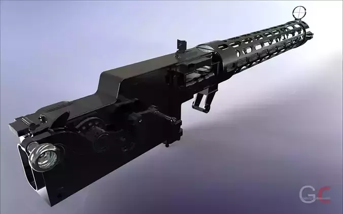 The Spandau LMG 0815 Free 3D model