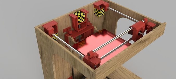 3D printer construction set for self build 3D print model
