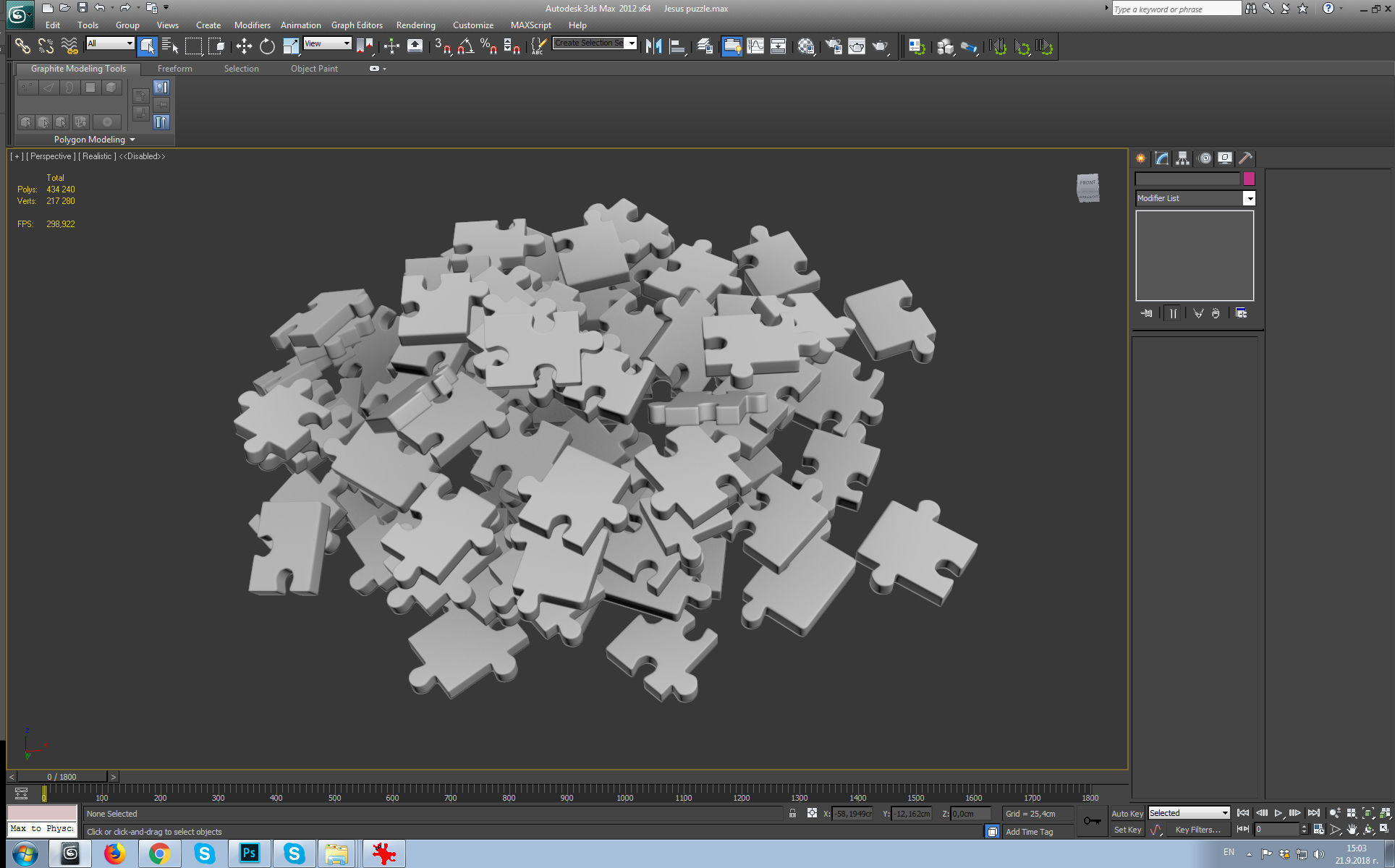 Jesus puzzle Low-poly 3D model_10