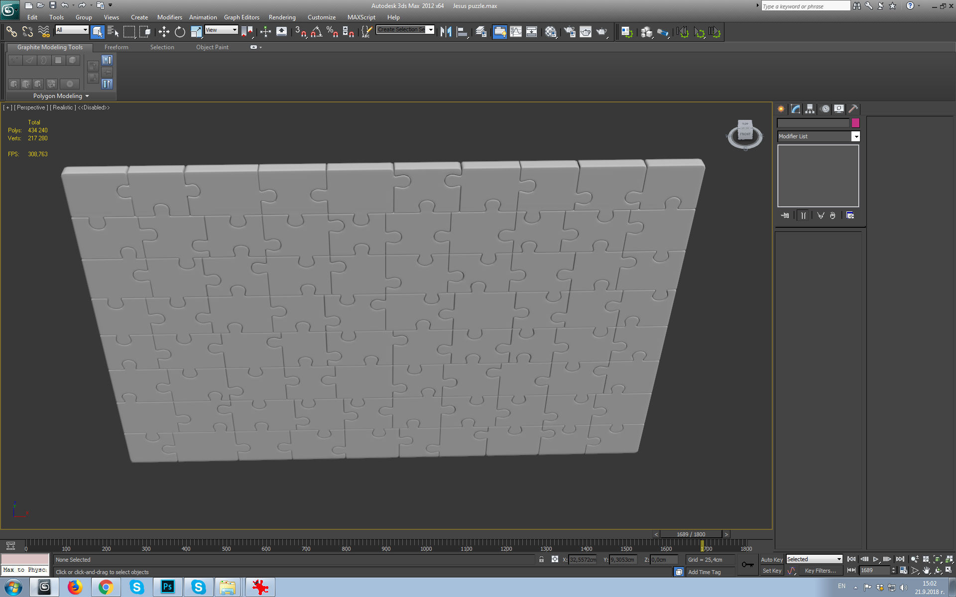 Jesus puzzle Low-poly 3D model_9