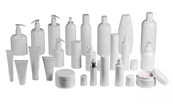 Mock up cosmetics containers blank 3D Model Collection
