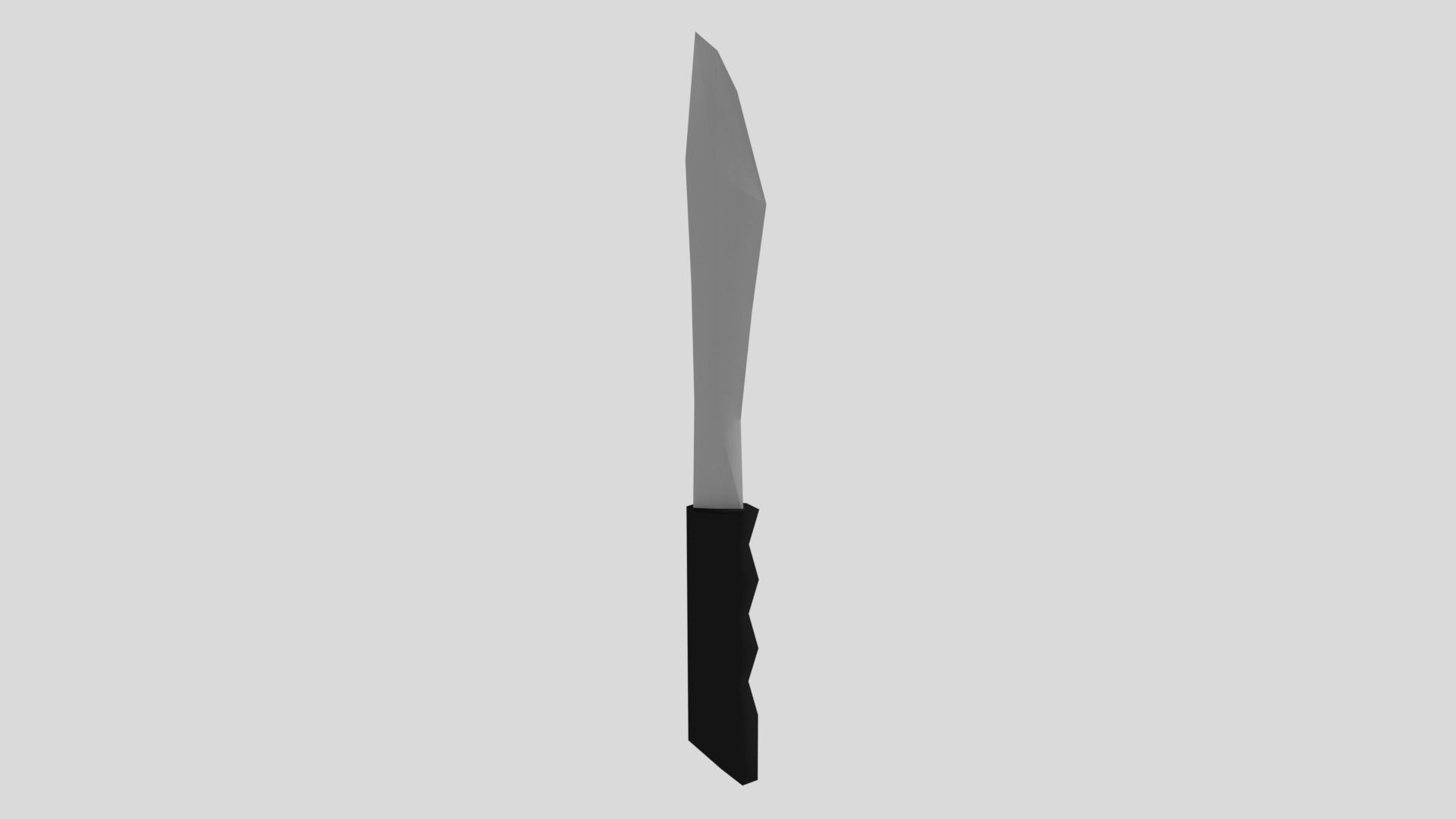 Knife Low-poly 3D model_5