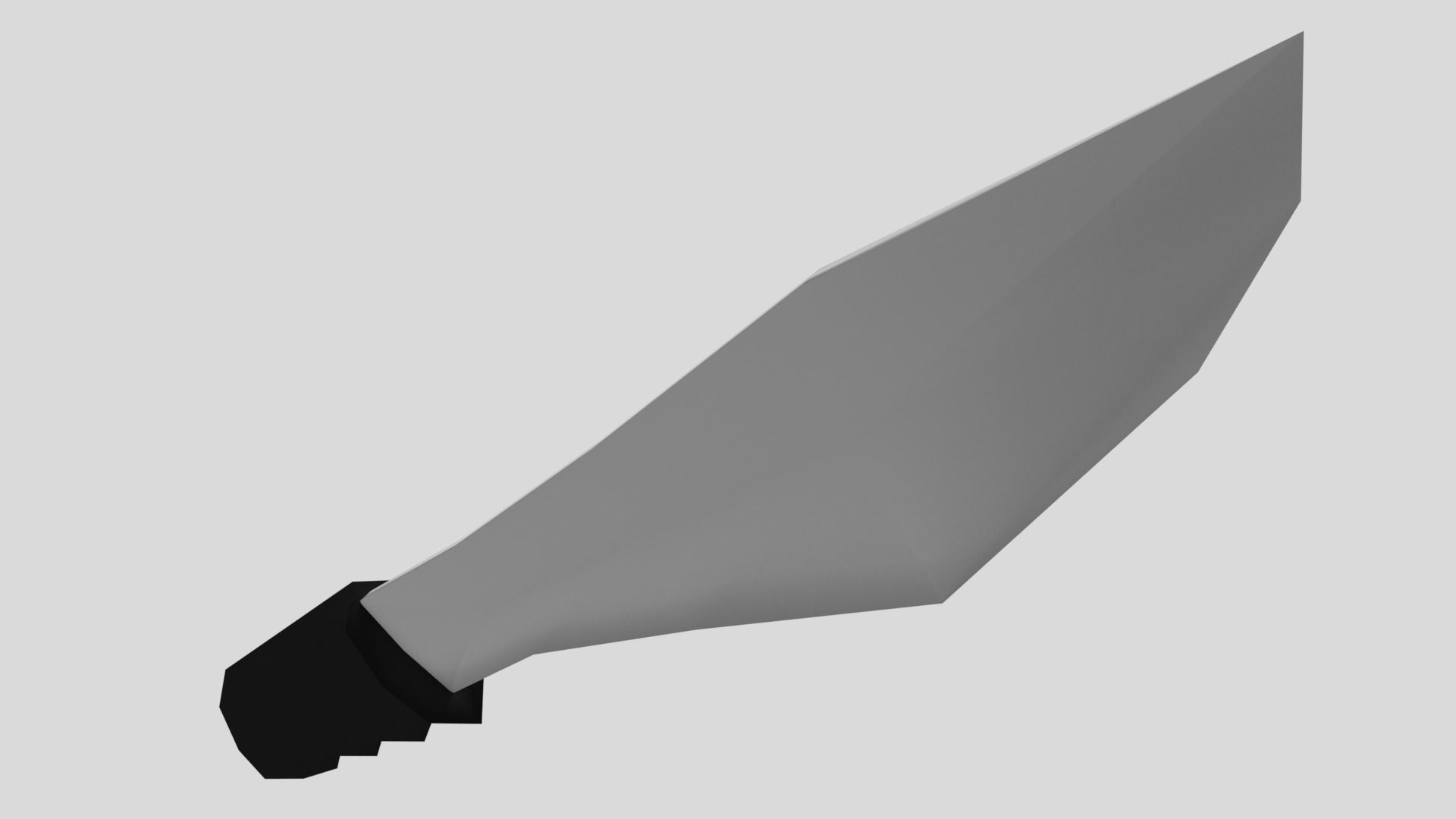 Knife Low-poly 3D model_4