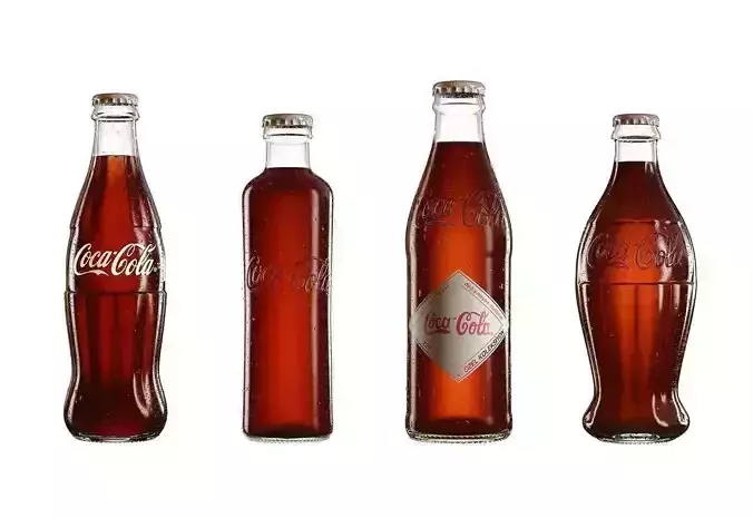 High Detailed Coca-Cola Bottle Models 