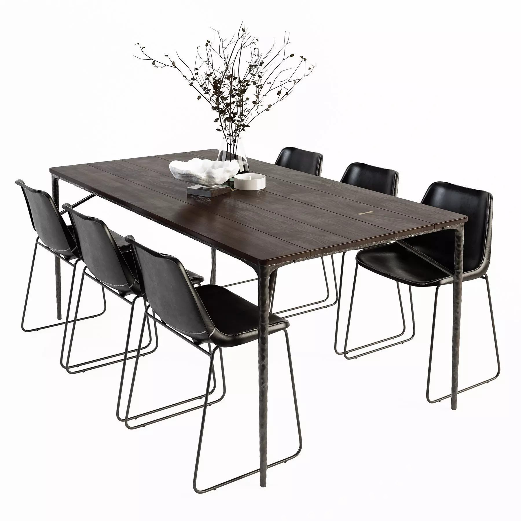 Siena Table Drexel Chair set 3D model_0