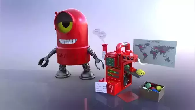 GC machine Free 3D model