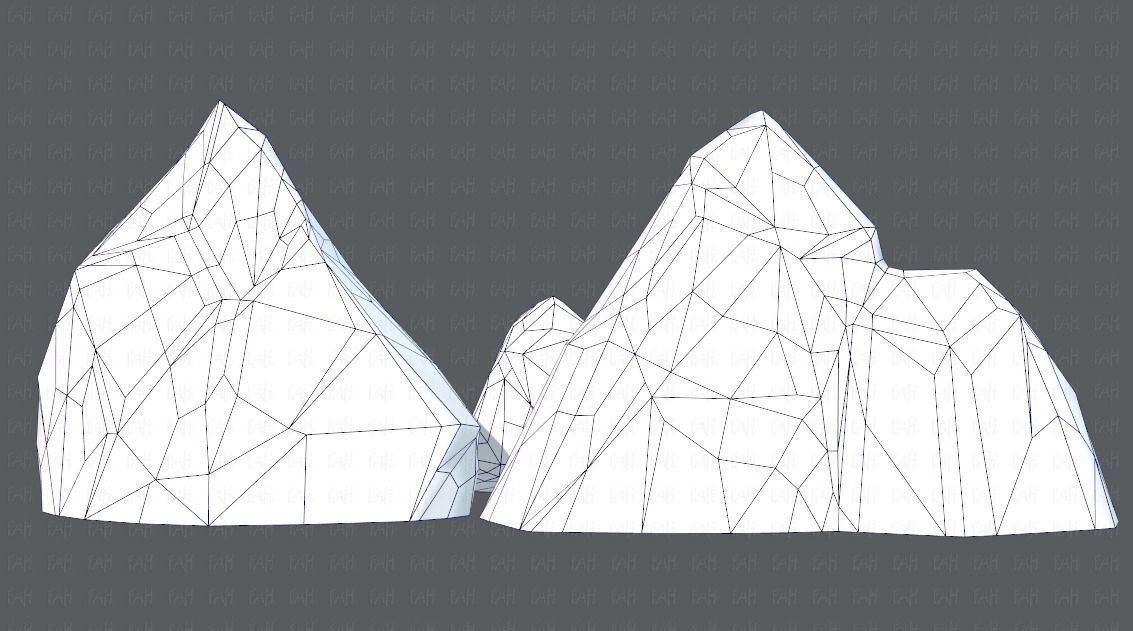 Rock V02 Low-poly 3D model_13