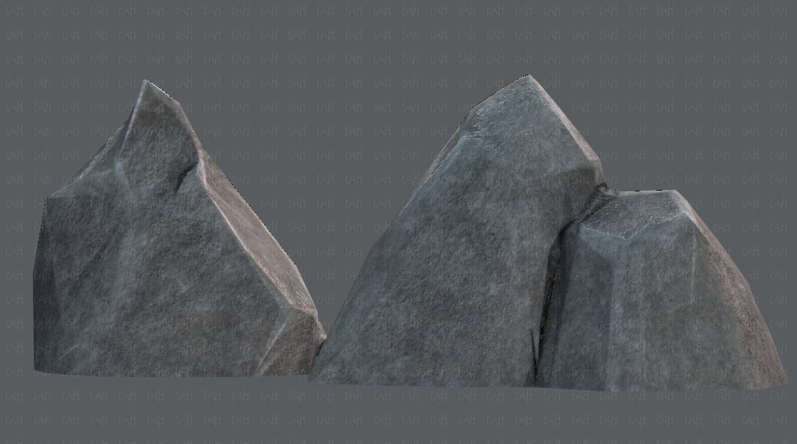 Rock V02 Low-poly 3D model_39