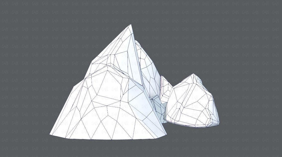 Rock V02 Low-poly 3D model_11