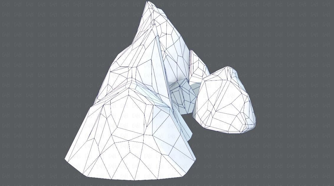 Rock V02 Low-poly 3D model_27