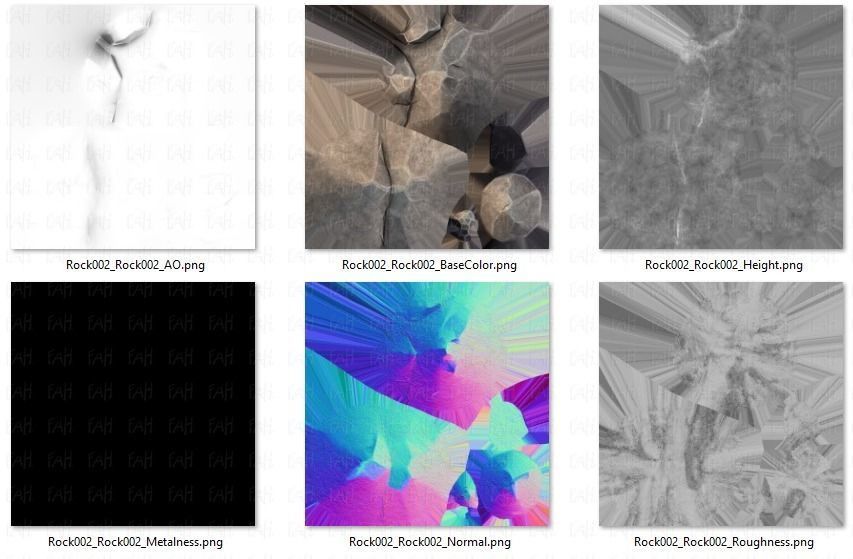 Rock V02 Low-poly 3D model_42