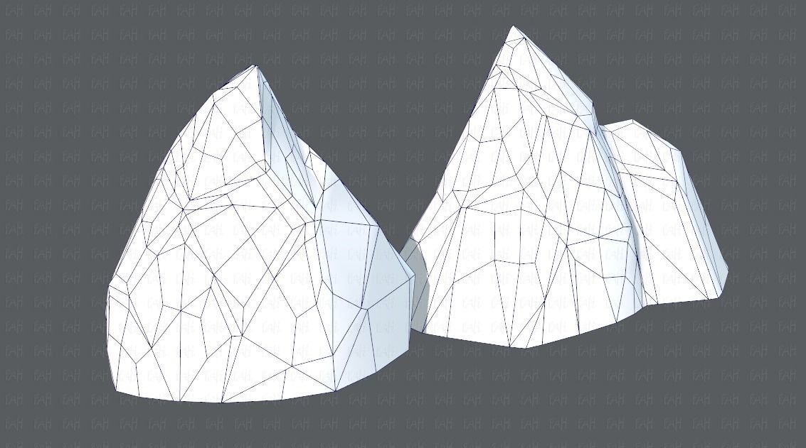 Rock V02 Low-poly 3D model_30