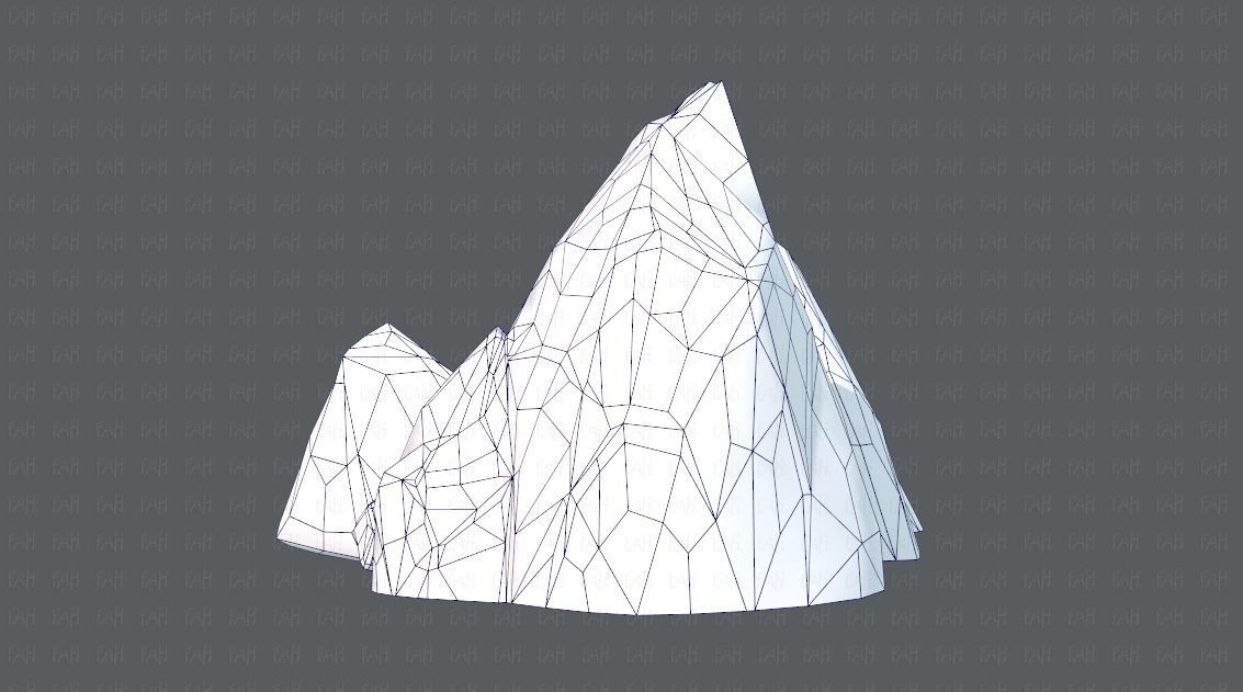 Rock V02 Low-poly 3D model_16