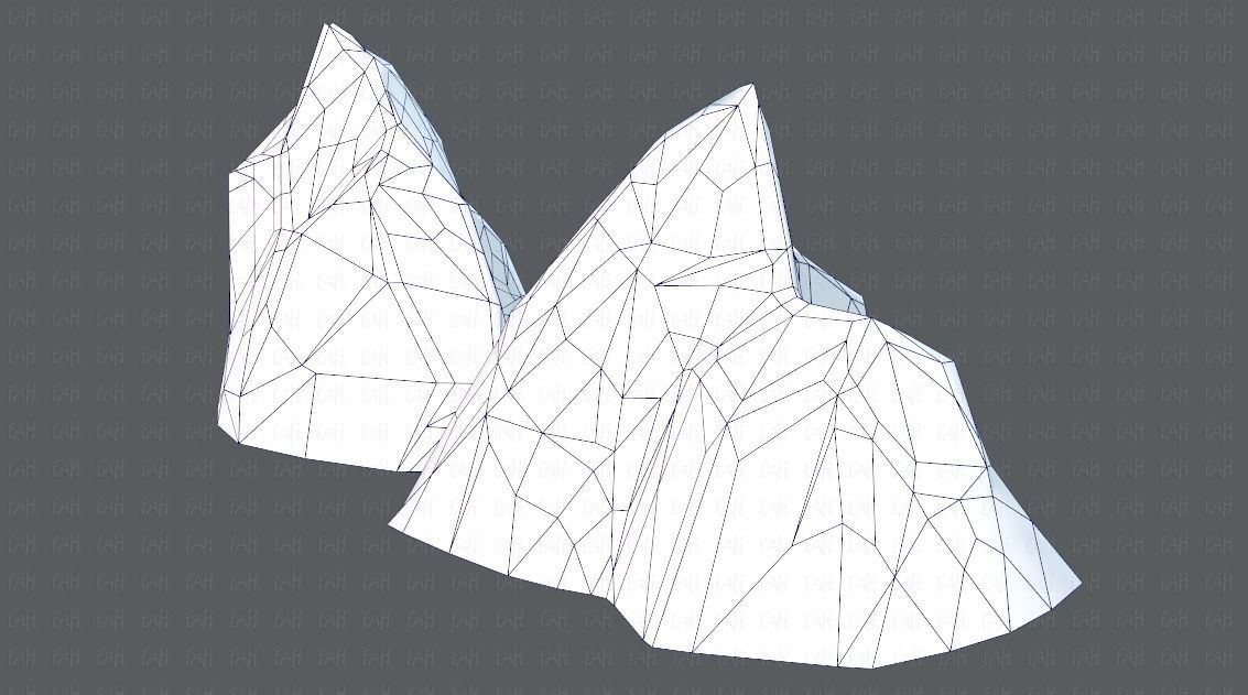 Rock V02 Low-poly 3D model_28