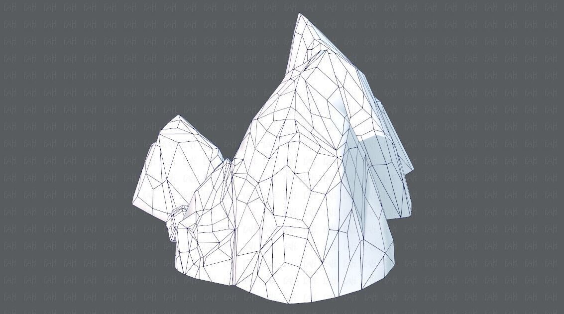 Rock V02 Low-poly 3D model_31