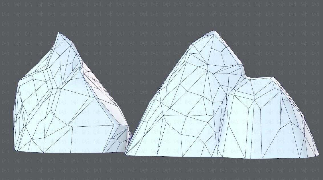 Rock V02 Low-poly 3D model_40