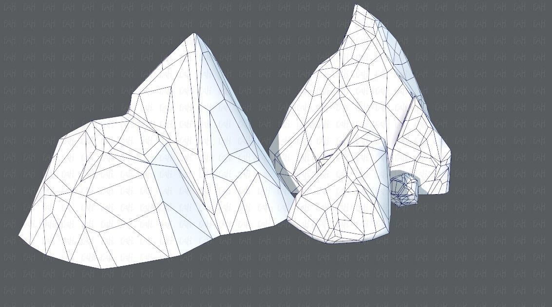 Rock V02 Low-poly 3D model_26