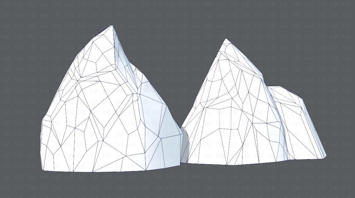 Rock V02 Low-poly 3D model_14