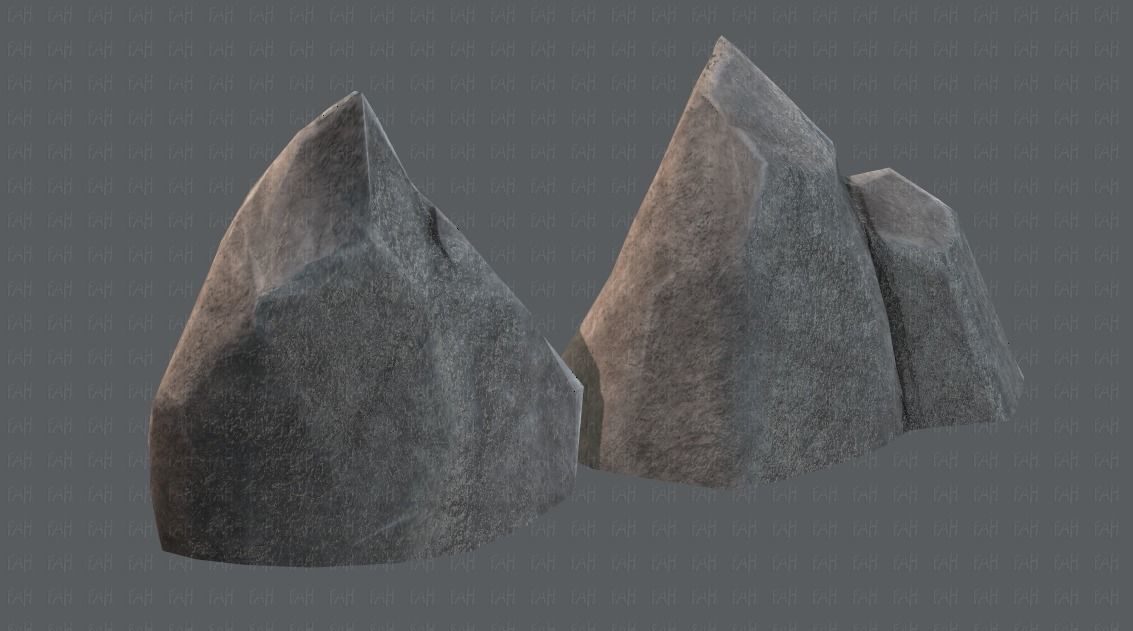 Rock V02 Low-poly 3D model_21