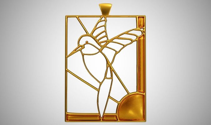 Rectangle Necklace 3D print model