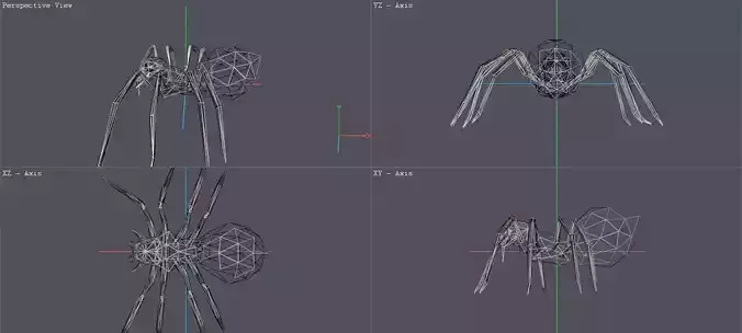 Spider Low-poly 3D model