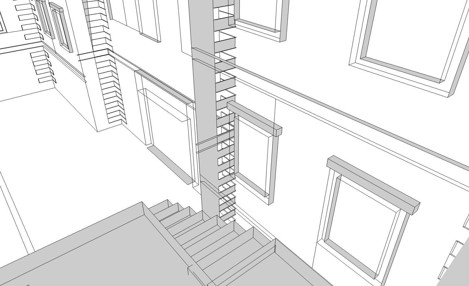 Ruin Building Low-poly 3D model_5