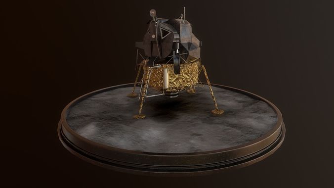 Lunar Module - LEM - Apollo program Low-poly 3D model