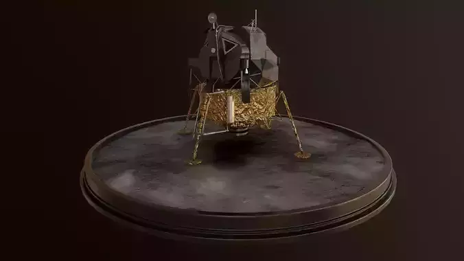 Lunar Module - LEM - Apollo program Low-poly 3D model