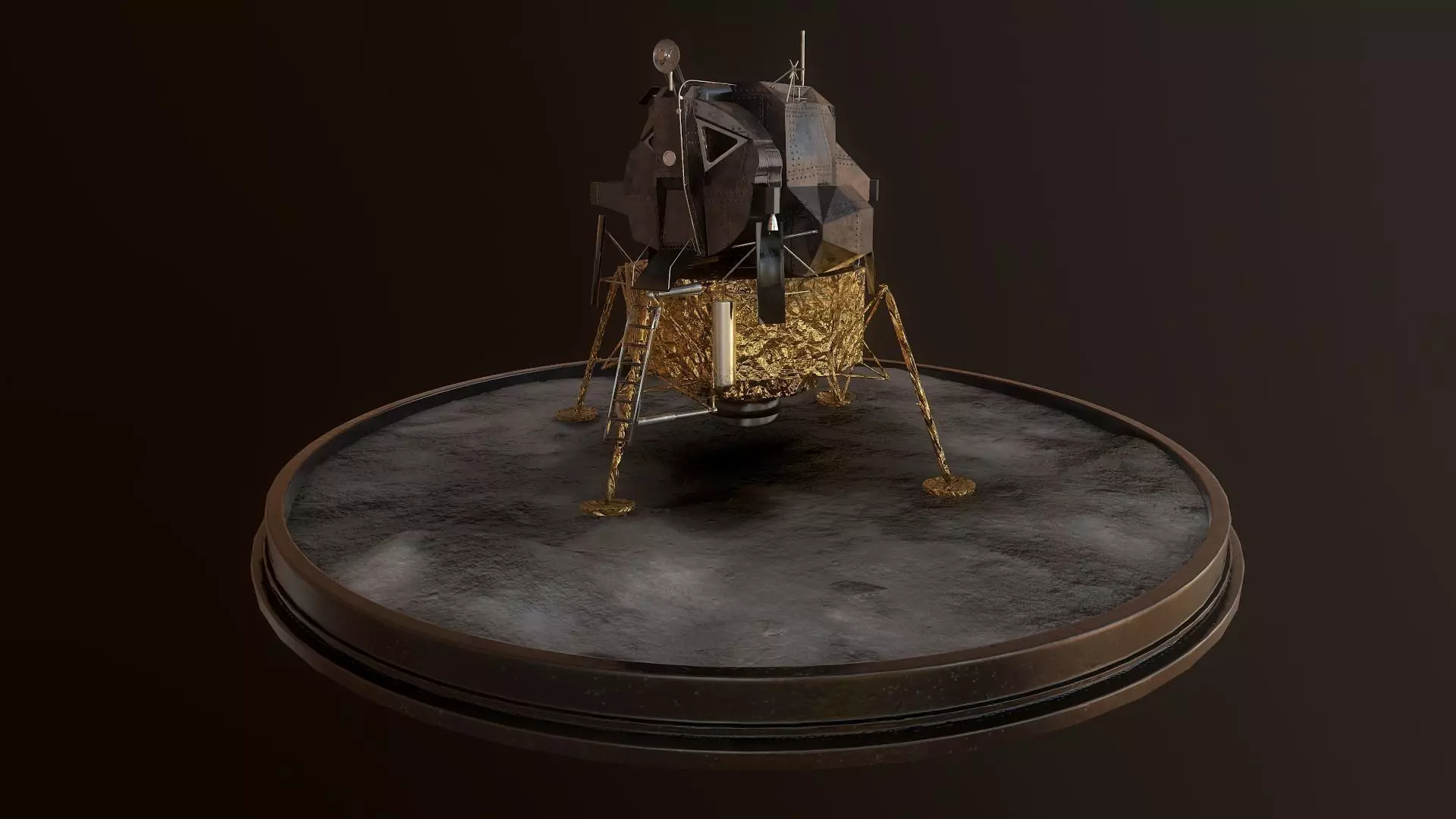 Lunar Module - LEM - Apollo program Low-poly 3D model_0
