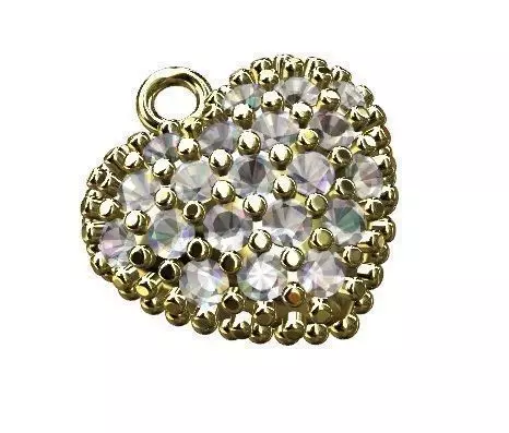 HEART PENDANT CHARM Free 3D print model