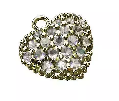 HEART PENDANT CHARM Free 3D print model