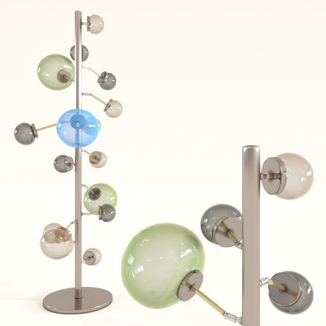 Floor Lamp Balloon Colore LED 3D model_4