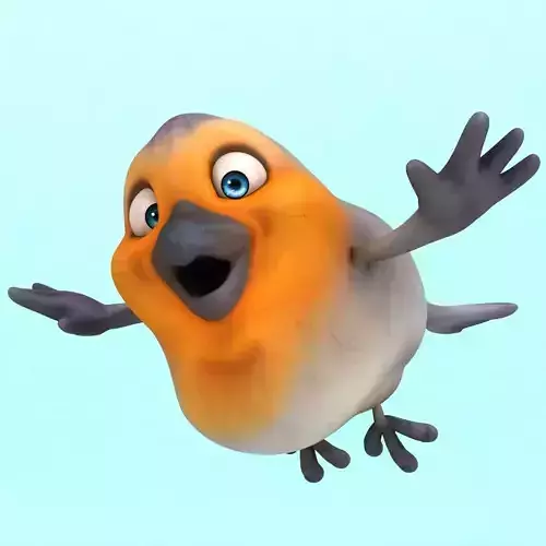 Fun Red Robin 3D model