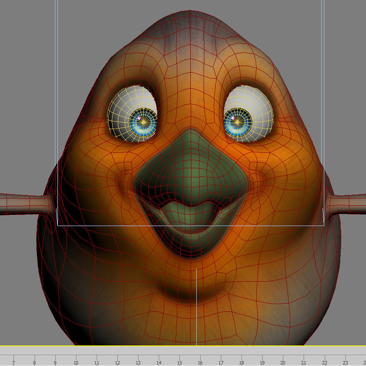 Fun Red Robin 3D model_12