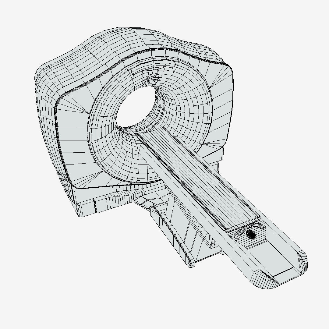 CT Scanner Low-poly 3D model_6