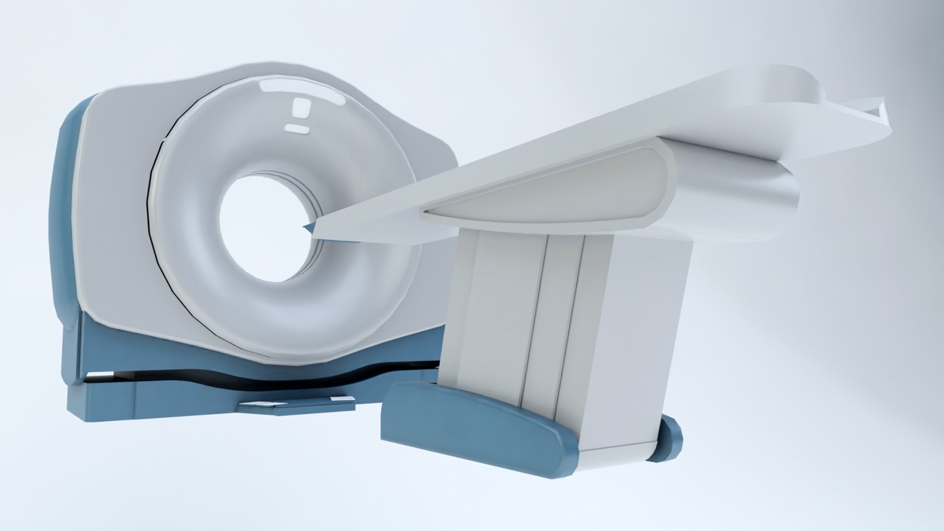 CT Scanner Low-poly 3D model_4