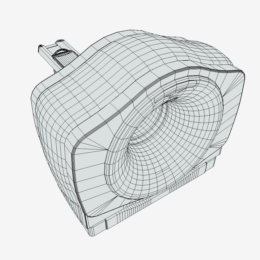 CT Scanner Low-poly 3D model_5