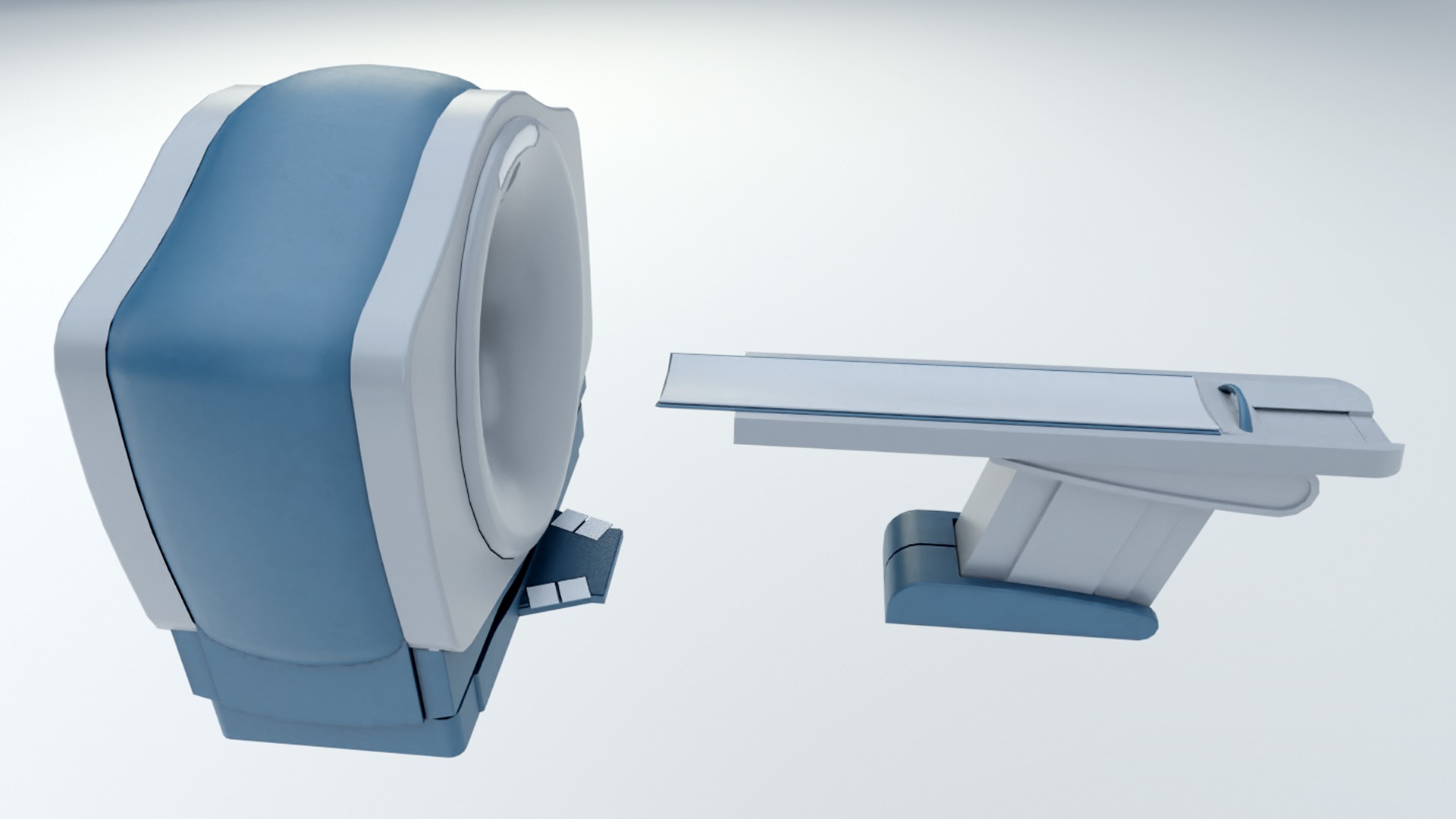CT Scanner Low-poly 3D model_2