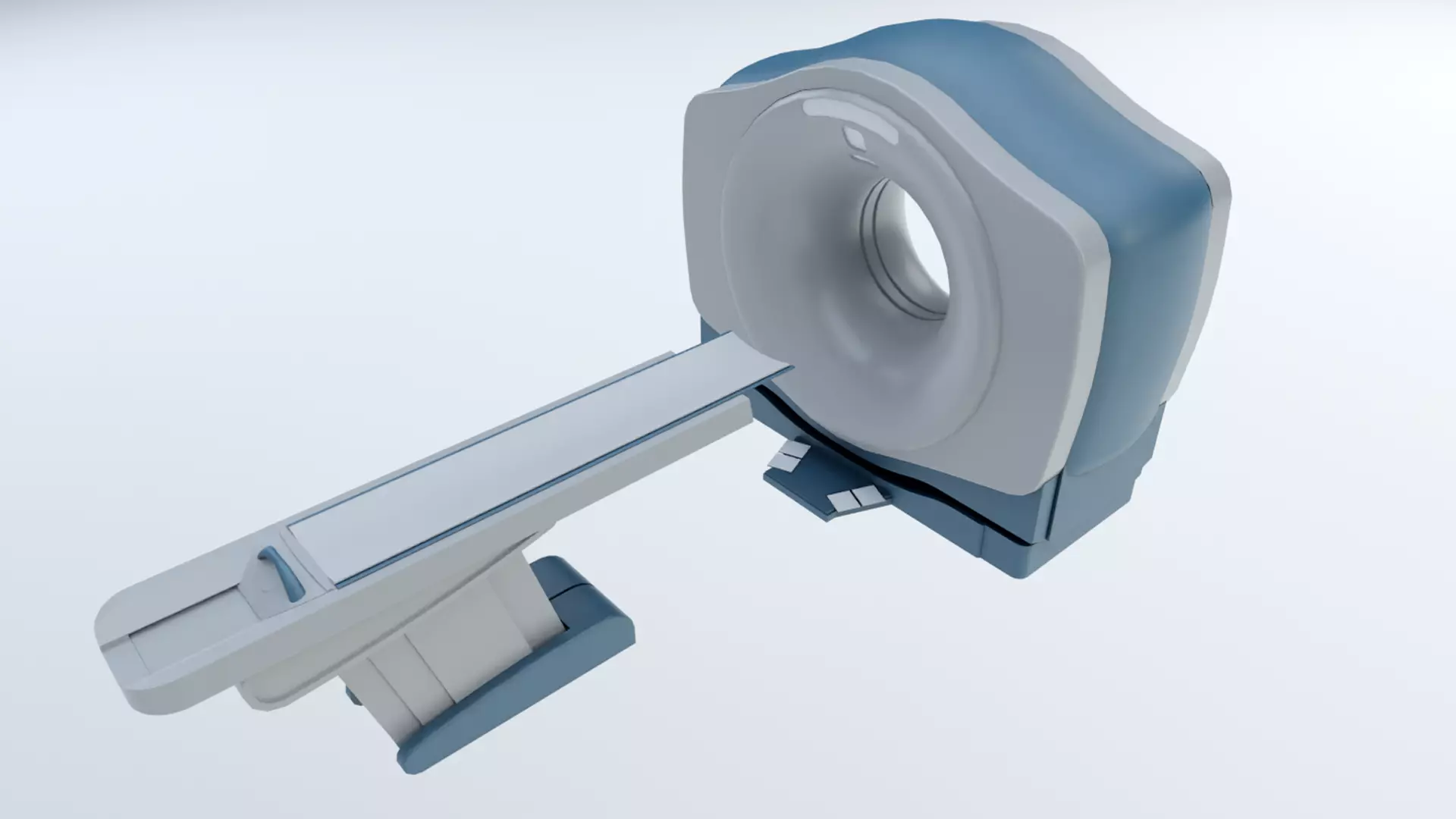 CT Scanner Low-poly 3D model_0