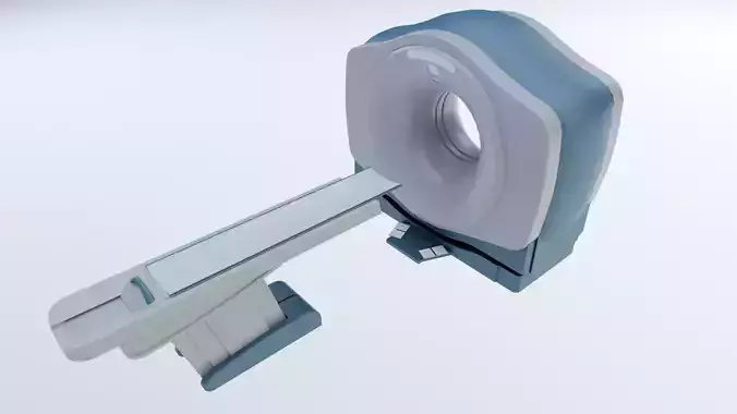 CT Scanner Low-poly 3D model