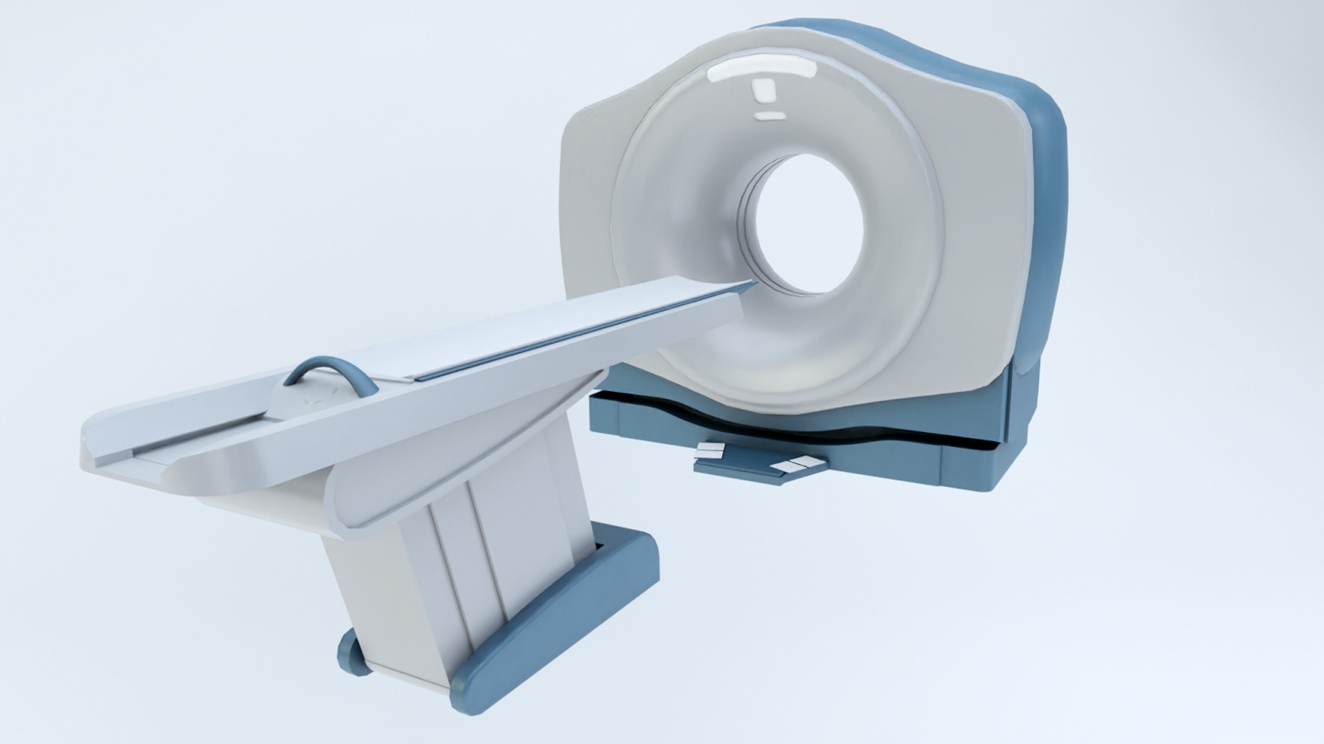 CT Scanner Low-poly 3D model_3