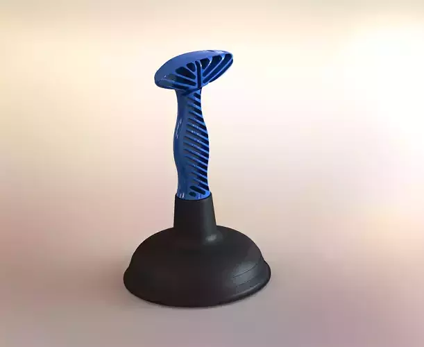 Drain plunger rubber 02 Free 3D model