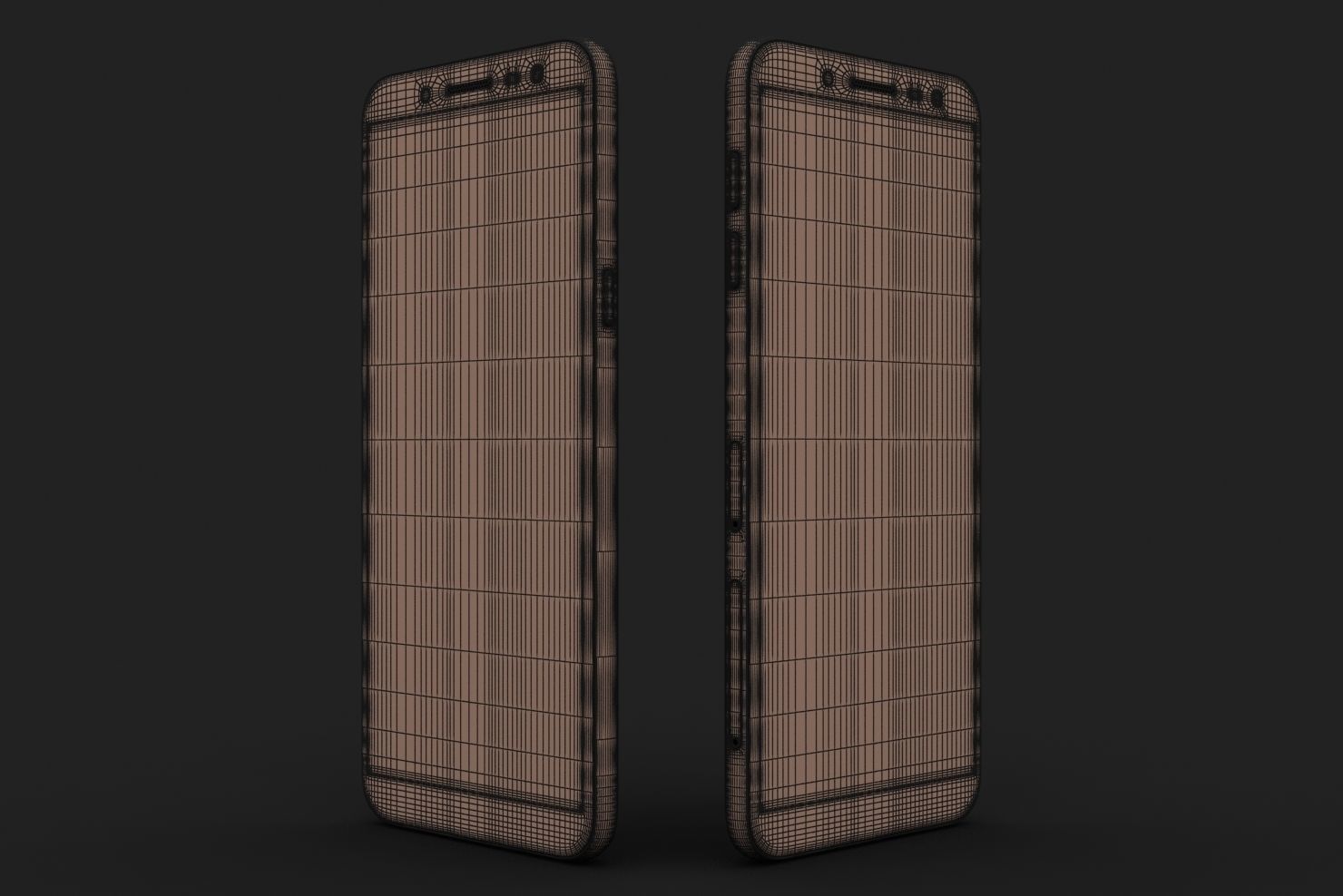 Samsung Galaxy J6 2018 All Color Low-poly 3D model_61